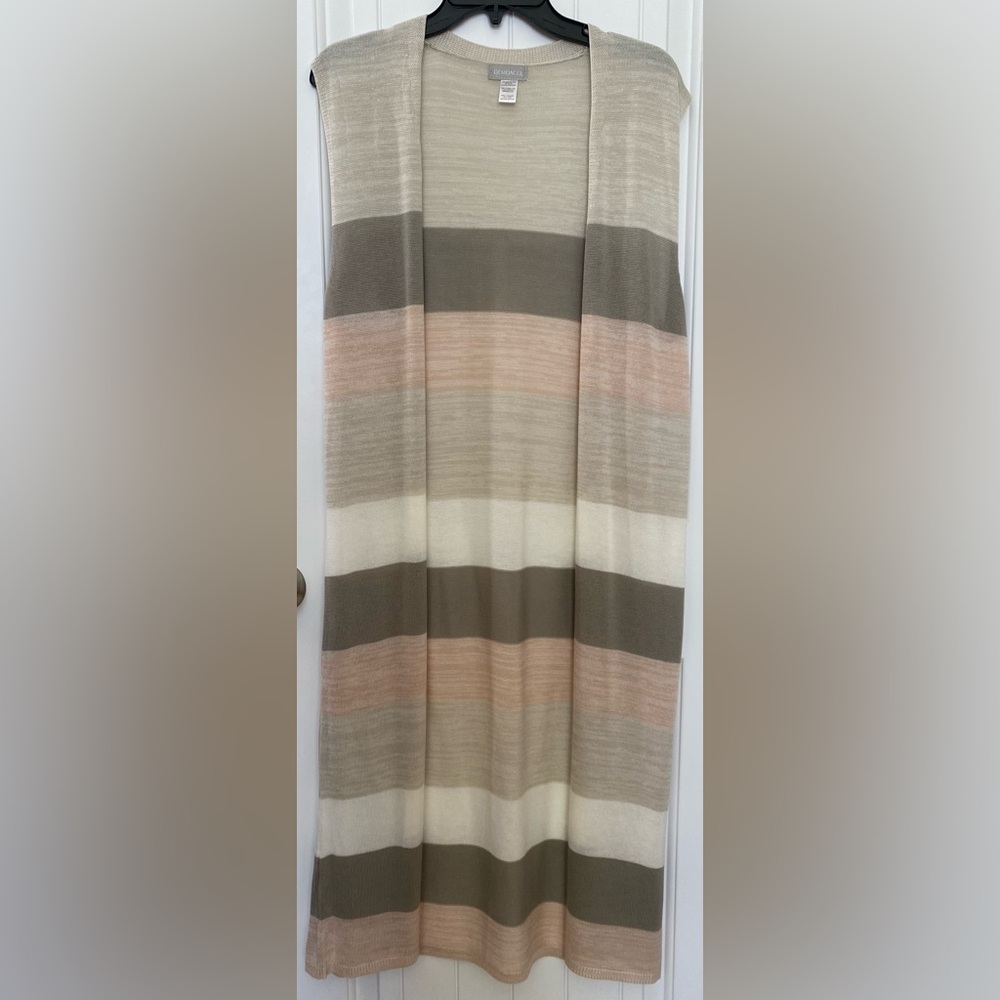 Demdaco Striped Duster in Neutral Colors